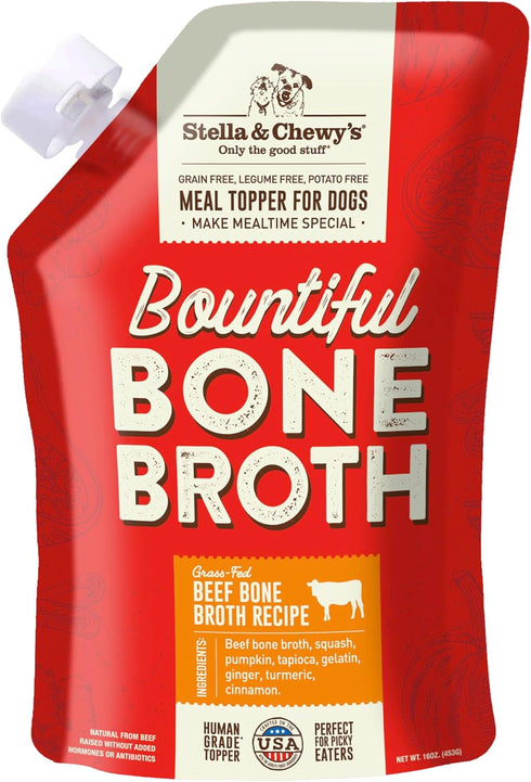 Stella & Chewy's Human-Grade Grass-Fed Beef Bone Broth for Dogs - Joint