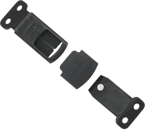 Herm Sprenger Black Stainless Steel ClicLock Buckle Quick Release for Dog Training Prong Collar (4.0mm)