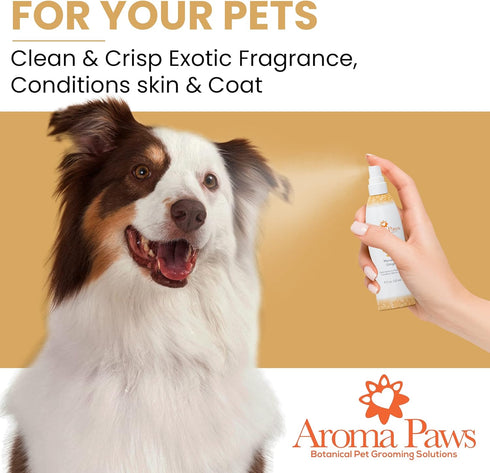 Scented Dog Coat Spray, Cleansing, Conditioning, Moisturizing, Toxin Free Ingredients, Aromatic Grooming Puppy Spray,