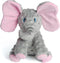 DODODOLA Cute Squeaky Elephant Dog Toy, Crinkle Paper Stuffed Plush Animal for Small Medium Large Dogs