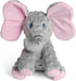 DODODOLA Cute Squeaky Elephant Dog Toy, Crinkle Paper Stuffed Plush Animal for Small Medium Large Dogs