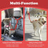 BWOGUE 2 Packs Adjustable Dog Cat Safety Seat Belt Strap Restraint for Vehicle, Nylon Fabric Harness Red