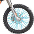 PSLER 72 PCS Sky Blue Spoke Skins, Spoke Covers Trim Wrap Decoration Protector for Motorcycle Motocross