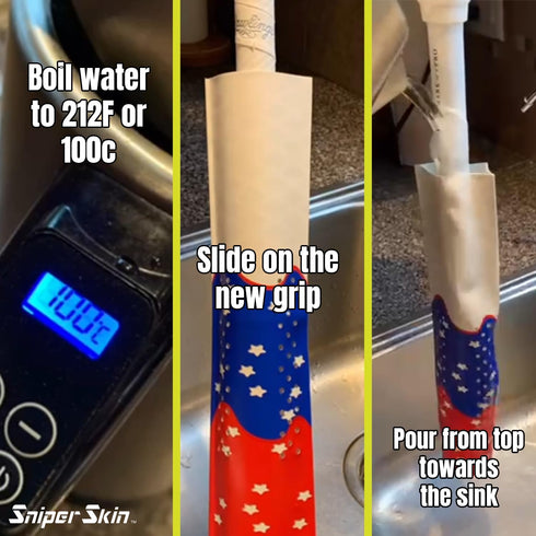 SNIPER SKIN Baseball & Softball Bat Grip, Replacement Bat Grip Wrap, Easy Install, Durable, Waterproof