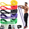 Resistance Bands, 5 Pcs Pull Up Assistance Bands - Exercise Bands for Men Women, Muscle Strength Training