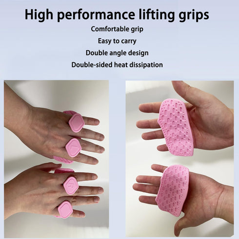 Monattrod Upgraded Weight Lifting Grips for Women & Men - Extra Large & Thick Non-Slip Gym Grips with Cooling Towel