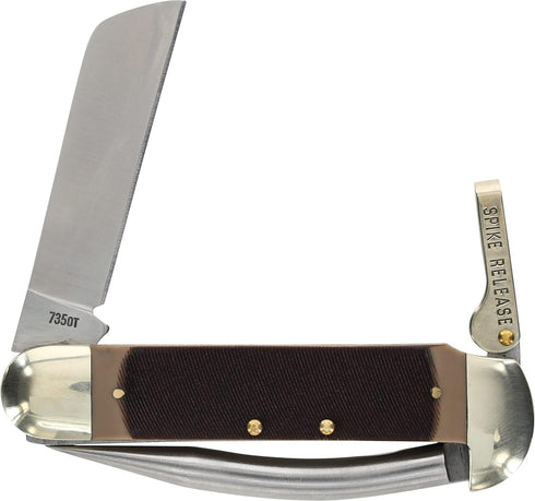 Old Timer 735OT Mariner 6.9in Leverlock Folding Pocket Knife with High Carbon Stainless Steel Blade for Outdoors