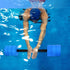 Hikeen Aquatic Exercise Dumbbells - Water Dumbbell Pool Resistance Barbells with 4 High-Density EVA Foam Weights