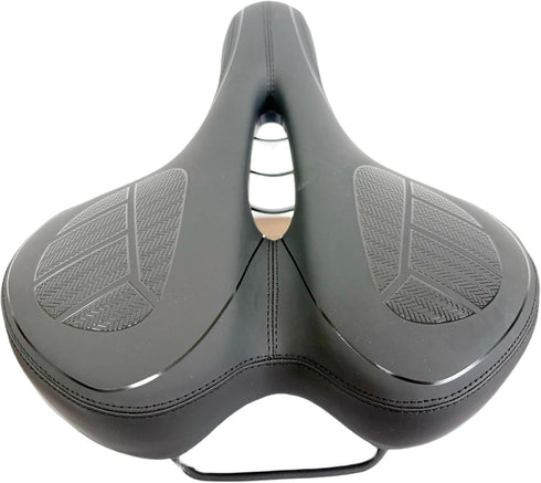 INXING 11.24inch Memory Foam Extra Wide Comfort Bike Seat Cushion for Unisex - Bicycle Large Soft Foam Seat Cushion