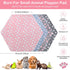 4 47 Preboun Pcs in Guinea Pig Playpen Pad Waterproof Hexagon Mat Reusable Dog Playpen Liner for Small Animal Rabbit