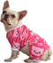 CuteBone Dog Christmas Pajamas, Puppy Onesies for Small Dogs, Soft Pjs Coat Cat Apparel