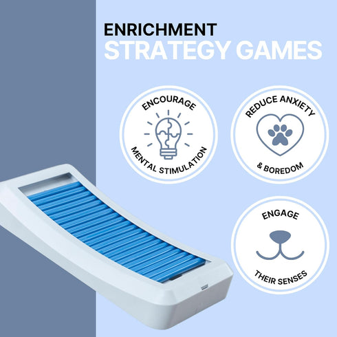 TRIXIE Rod Board Level 1 Strategy Game - Beginner Dog Puzzle Toy for Enrichment & Interactive Play