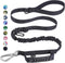 Hotsky Tactical Dog Leash - Heavy Duty for Medium Large Dogs, 4-6Ft Strong Bungee Shock Absorbing with Padded Double