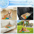 imiBBWQu Summer 27" 22" Cooling Mat for Dogs Paper Airplane with Rainbow Dog Grass Mat Washable Cooling Pad for Dog Pet