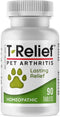 MediNatura T-Relief Pet Arthritis Relief - 90 Tablets with Arnica for Dog & Cat Hip, Joint Pain, Soreness, Stiffness