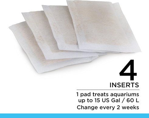 Fluval ClearX Filter Media Insert, Replacement Aquarium Filter Media, 4-Pack (A1336)