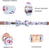 Lionheart Glory Dog Collar with Bow, Summer Stripe Boy Dog Bowtie Collar, Cute Gift for X-Large Dogs