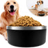 Dog Bowl for Food and Water, 40 Oz Stainless Steel Pet Feeding Bowl, Heavy Duty with Rubber Bottom