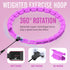 Weighted Hula Circle Hoops for Adults - Infinity Fitness Hoop for Weight Loss - 47 Inch