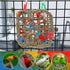 Wontee Hanging Bird Climbing Net for Parrot, Straw Braid Rope Foraging Wall Swing Toy for Budgie Cockatiel