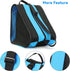 Qavctw Ice Skate Roller Skate Bag with T Tool, Adjustable Shoulder Strap, Top Handle, Premium Oxford Cloth