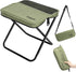 Yoosure Portable Folding Camp Stool with 2 Side Pockets, Lightweight Foldable Camping Stool