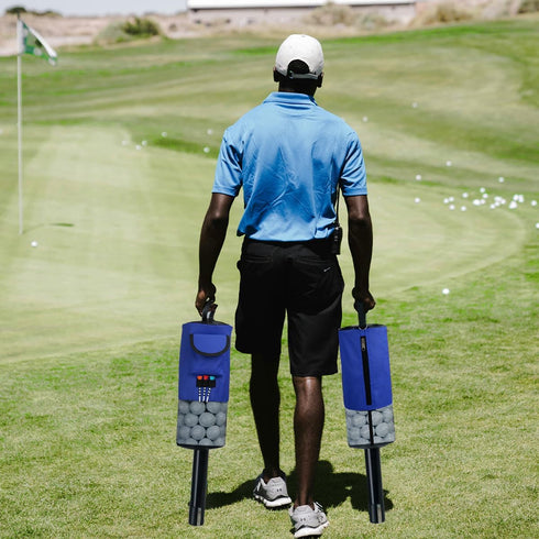 HOW TRUE Golf Ball Retriever, Portable Shag Bag with Removable Tube for Golf Ball Pick Up