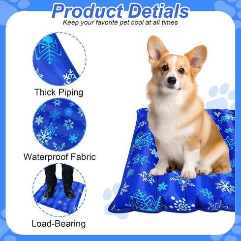 Dog Cooling Mat - Suitable for All Types of Pets, Durable Cooling Fabric for Better Cooling Sensation (Large, 29.5" x