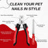 Dog Nail Clippers, Professional Nail Trimmers for Dogs and Cats with Safety Lock to Prevent Over Cutting