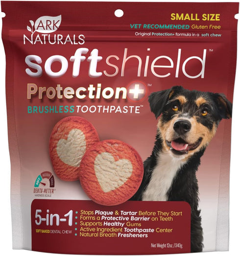 Ark Naturals Soft Shield Brushless Toothpaste Small Breeds, 12oz Bag Soft-Baked Dog