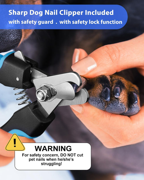 Trimmers Grooming,3 YABIFE Dog Nail Grinder, Dog Nail and Clippers Kit, Super Quiet, Rechargeable, for Small Large Dogs