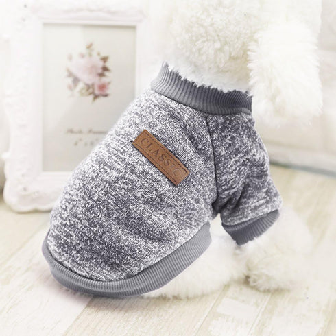 Idepet Pet Dog Classic Sweater Sweatshirt, Soft Fleece Coat for Small, Medium Dogs, Warm Pet Clothes, Soft Puppy