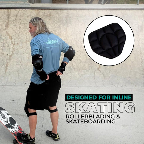 Malt Soda Shred Factory Malt Soda Shred Wear Removeable Padded Skate Shorts for Inline Skating, Rollerblading