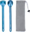 Titanium Spork Long Handle - Ultra Lightweight Camping Utensil for Backpacking, Hiking, Outdoors