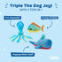 3 Barkbox Under The Sea Bundle - Toys for Medium and Large Dogs - Squeaky Dog Toy, Tug Toy, Plush Chew Toys - Maggie