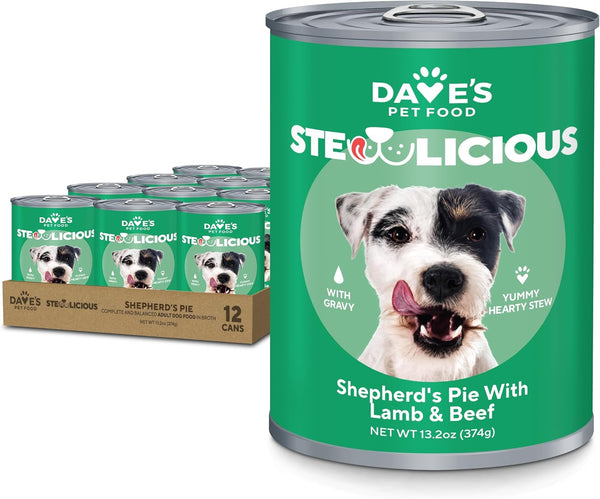 Dave's Pet Food Stewlicious Canned Dog Food with Gravy (Shepherd's Pie with