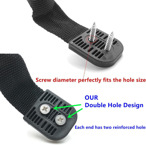 Kayak Handles, 4 Pack with Hardware, Nylon Strap 1.0inch, 11.4in Length for Ocean Kayak Lifetime Pelican Perception