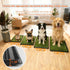 ELLOTY 35"X22.6" Dog Grass Pad with Tray - Indoor/Outdoor Artificial Turf Potty Training Mat for Large Dogs, Portable