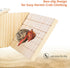 Set FlidRunest Wooden Large Hermit Crab W-Shaped Cave for Tank, Natural Hermit Crab Climbing Ladder Platform Toy, Safe
