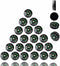 25-Pack Mini Liquid Filled Compass - 20mm Pocket Sized Directional Compass for