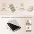 EHEYCIGA 3-Step Dog Stairs for Small Dogs, 13.5" H Non-Slip Indoor Ramp for Couch and Chair, Beige