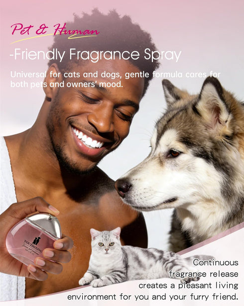 1.7oz Professional Dog Perfume & Pet Cologne - Fruity Fresh Scent - Safe if Licked, Long Lasting Water-Based Deodorizer
