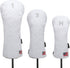 Golf Head Covers for Driver Fairway #3#5 Hybrid, USA Flag for Club Men Women, (Black or White)