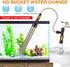 hygger Bucket-Free Aquarium Water Change Kit with Auto Siphon Pump, Gravel Cleaner, and 49-FEET Hose