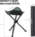 2 Pack Backpacking OUTSKIRT Camping Folding Tripod Stools Portable Camping Stools Extra Tall for Adults High