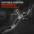 Yes4All Wide Grip Curl LAT Pull Down Bar Attachments, Rubber Handgrips for Cable Pulley System Machine