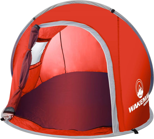 Pop-up Tent 2 Person Collection - Water Resistant Barrel Style Tent for Camping with Rain Fly and Carry Bag