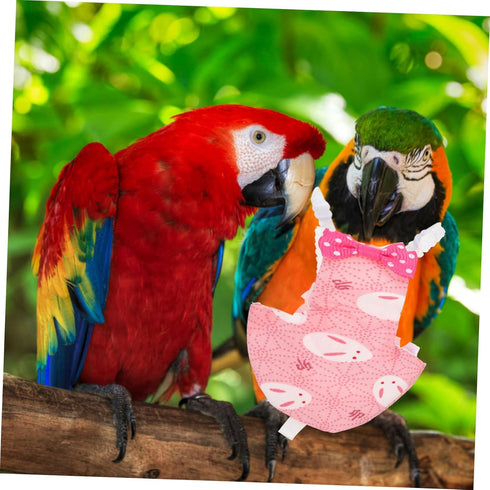 Reusable Parrot Flight Suit Bird Diaper Clothes Lightweight Breathable Soft Easy Wear for Pet Birds for Parties