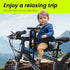 SHOWBEAN 1~5 Kids Bike Seat Front Mounted and Handlebar Child Bike Seat Guardrail Detachable Front Mounted Toddler