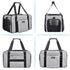 Soft-Sided Cat Carrier for Small Medium Cats and Puppies up to 16 Lbs, Airline Approved, Grey